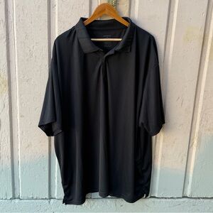 Real Essentials Black Polo Shirt‎ 4XL